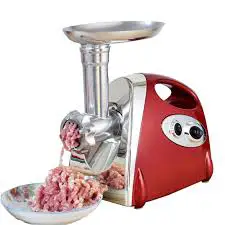 grinding meat using a meat grinder