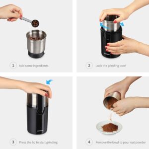 Features Of SHARDOR Electric Spice Grinder